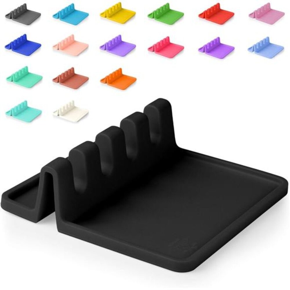 Kitchen Silicone Utensil Rest with Drip Pad for Multiple Utensils BPA Free